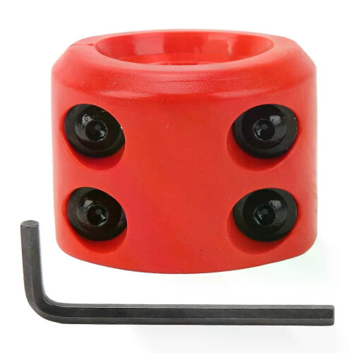 ATV Winch Cable Hook Stopper Rubber Rope Line Hook Saver Buffer with Hex Wrench for ATV UTV SUV ORV