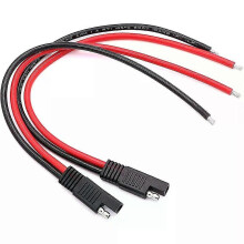 2 stuks 30cm 10AWG SAE-aansluitkabel SAE-snelkoppeling-ontkoppelplug SAE-auto-verlengkabel