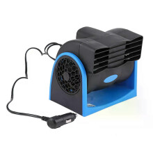 Auto Car Vehicle 12V Electric Fan Mini Adjustable Speed Silent Air Fan Car Air Fan Car Electric Fan