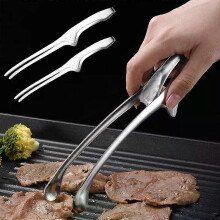 Pinze per barbecue, pinze per barbecue coreano, pinze per griglia in acciaio inossidabile, pinze per