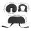 Beauty Bed Headrest PU U Shape Folding Black Adjustable Massage Face Pillow Replacement Comfortable 3