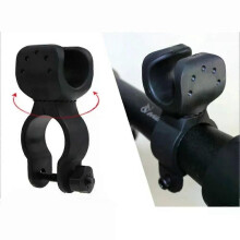Fietslamp Clip Zaklamphouder Buitenlamp Clip Volledige Controle Stuurhouder TPR + kunststof Rotatie
