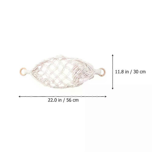 Boho Hängematte Obst Hängekorb Gewebte Lagerung Gemüse Halter Stehen Organizer Net Edelstahl 2