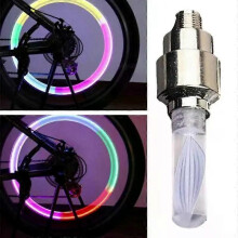 Fietsbandventieldopjes LED Neon-flitslamp Waterdichte band Universele wielverlichting Fietsaccessoires