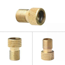 Fietsventiel van messing, 10 stuks, MTB-fiets Presta naar Schrader-ventieladapter, dop, stofkap, pompconnector