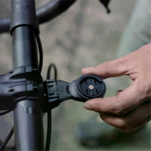 Soporte para manillar de bicicleta con soporte para computadora Garmin, Bryton, Wahoo Giant con luz