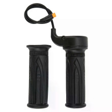 Bike Handlebar Throttle Grip 1 Pair Anti Slip Electric Bike Handle Grip 20X 3 Pin Waterproof for 12V