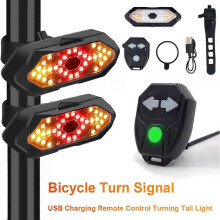 Fahrrad Drahtlose Sicherheit Warnung Rücklicht Bike Blinker Lichter 900mAh LED Fahrrad Lampe IPX4 Wasserdicht