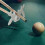 Support de queue de billard 9 cubes Support de bâton de billard portable en forme de bois de cerf Support 4