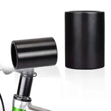 Zwarte fietsverhogende fietsbuisring 50 mm aluminiumlegering fietsverlenging voor 286 mm pakking stuur