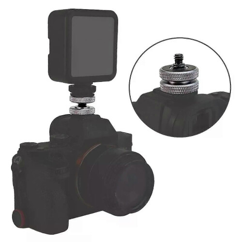 Camera flitsschoenadapter Koude voetschroefadapter Stevige dubbele moeren 3/8 1/4 statiefschroefbeugel