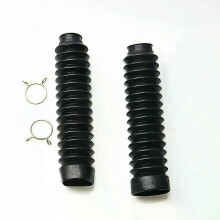 Schwarz Gabel Staub Stiefel Gummi Jacke Abdeckung Für Honda CG125 Dirt Bike