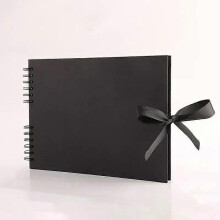 Schwarze Seiten Memory Bücher DIY fotografico Fotoalben Scrapbook Cover Kraft Album Geburtstag Urlaub
