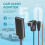 Adattatore per chiamate gratuite Bluetooth 50 Aux per auto, microfono, vivavoce, telefono cellulare, 4