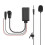Adattatore per chiamate gratuite Bluetooth 50 Aux per auto, microfono, vivavoce, telefono cellulare, 3