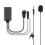 Adattatore per chiamate gratuite Bluetooth 50 Aux per auto, microfono, vivavoce, telefono cellulare, 1