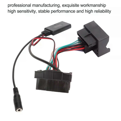 Adattatore audio wireless Bluetooth 50 con cavo AUX-IN e microfono sostitutivo per Ford Focus Mondeo 1