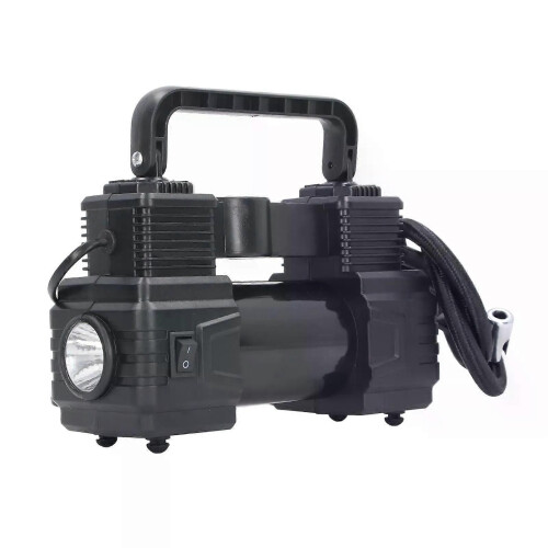 Billuftkompressor Däckpump Bildäckpump 120PSI Luftkompressor Digital tryckmätare Bärbar 2