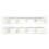 Cubierta de rejilla de ventilación rectangular para barco, 2 piezas, color blanco, apta para caravana, 4