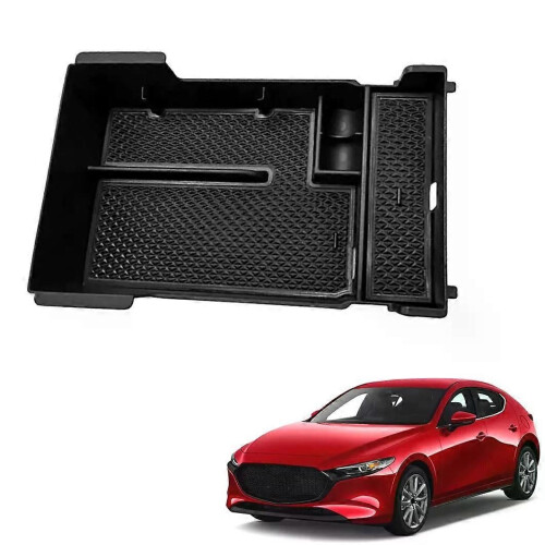 Car Central Armrest Storage Box for Mazda 3 Center Console Organizer Holder Containers 2