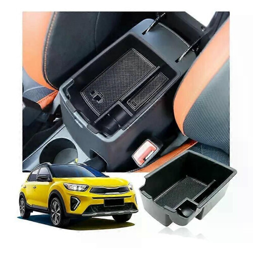 Supporto per bracciolo centrale per auto, organizer interno per portaoggetti per Kia Stonic 1