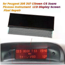 Car Central Navigator Radio LCD-skärm för Peugeot 206 307 Citroen C5 Xsara Picasso Instrumentskärm
