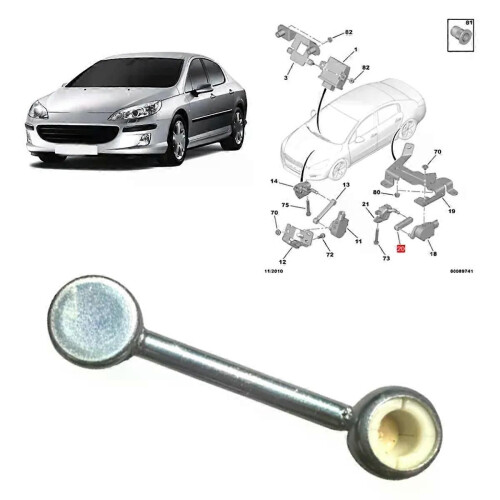 Autohoeksensorverbinding 527381 voor Peugeot 407 Citroen C6 2