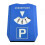 Car Parking Disc Timer Clock Arrival Time Display Blue Plastic Parking Portable Parking Lot Clock Arrival 2