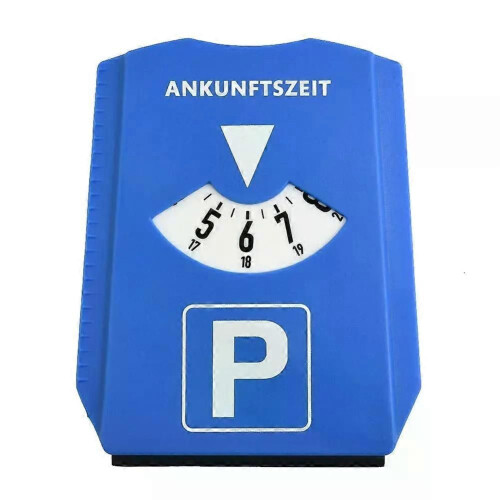 Car Parking Disc Timer Clock Arrival Time Display Blue Plastic Parking Portable Parking Lot Clock Arrival 1