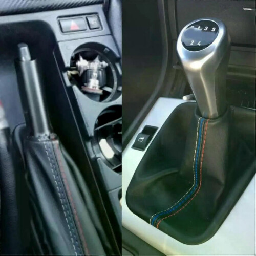 Copri cuffia leva cambio manuale per auto per BMW Serie 3 E36 E46 E30 E34 M3 Z3 Nero 1