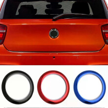 Auto-Hinterradabzeichen-Ringabdeckung Logo-Rahmenverkleidung Glänzend Schwarz Rot Blau Aufkleber Passend