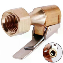 Autobandventielconnector Luchtpompadapter Messing kopklem Motorfietsband Snel