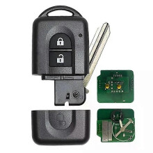 Autoschlüssel ohne Schlüssel mit 2 Tasten, 433 MHz, ID46-Chip für Nissan X-Trail Qashqai Pathfinder