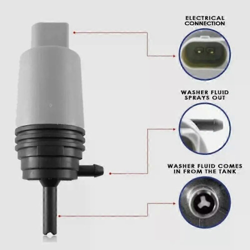 Bil vindrutespolarpump Torkarrengöring Bildelar Tillbehör för BMW E92 E91 E90 E88 E87 E82 E81