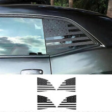 Auto Zijzonwering Achterruit Vlag Decoratieve Stickers Voor Dodge Challenger 2008-