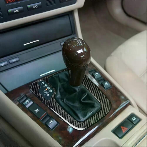 Carbon Fiber Auto Innere Getriebe Shift Box Panel Abdeckung Trim Konsole Getriebe Shift Panel Rahmen 2