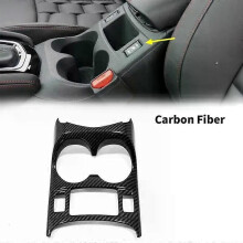 Carbon Fiber Konsole Zentrale Front Wasser Tasse Halter Trim Auto Innen Trim Für Nissan Qashqai J11