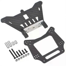 Carbon främre och bakre stöttornfästen för Traxxas Slash 2WD Rustler VXL Bandit
