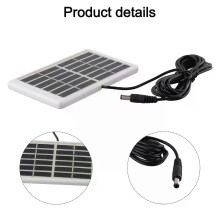 Kompakt solpanel 5W 6V solpanel Enkel gör-det-själv-installation Effektiv laddning polykristallint kisel
