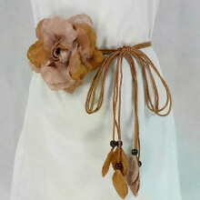 Catena da cintura annodata casual per abiti da donna, cintura sottile con nappa lunga e treccia, elegante,