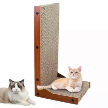 Cat Scratch Pad L-Shape kartong Scratch Pad för katter Vertikala repor Inomhus katter Underhållning