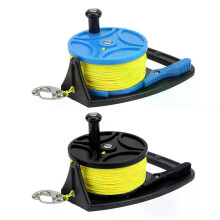 Duikhaspels Ankertouw Spoel Vingerhaspel Multifunctioneel met clip 83m draad voor grotduiken