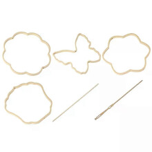 Marco de bordado para abanico, marco de abanico irregular, para hacer punto de cruz, manualidades con