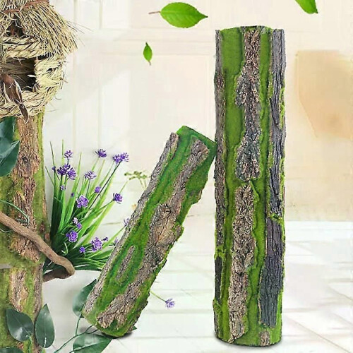 DIY Wall Decoration Green Plant Bark Artificial Bark Indoor Pipe Decoration Material Artificial Moss 2