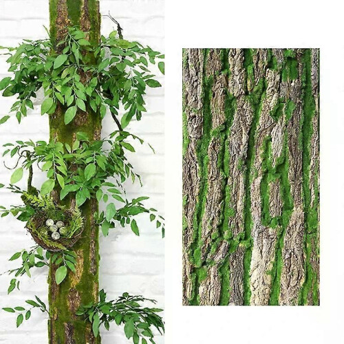 DIY Wall Decoration Green Plant Bark Artificial Bark Indoor Pipe Decoration Material Artificial Moss
