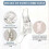 Cord Weight Spare for Vertical Roller Venetian Blind Window Shutter Clear Plastic Safety Handle for 5