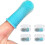 Hundezahnbürste 4er-Pack, Fingerzahnbürsten-Set Blau Xianning 1
