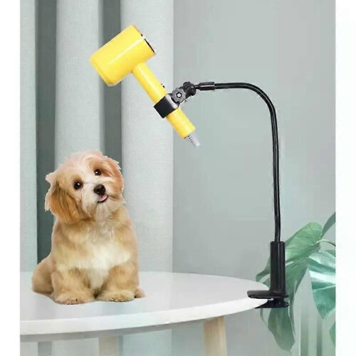 Table de toilettage pour chien, sèche-cheveux, bras de serrage, support de sèche-cheveux avec cou à 1