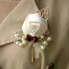 Cerimonia Matrimonio Ballo di fine anno Corsage Fiore Rosa Spilla Spille Perla Fiocco Sposa Sposo Fiori