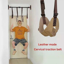 Zervikale Traktion Gürtel Leder Suspension Hals Stärkung Stretch Rahmen Hause Outdoor Korrektur Hals